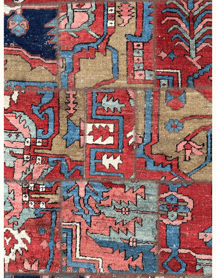 Heriz Patchwork Runner by Thames Carpets