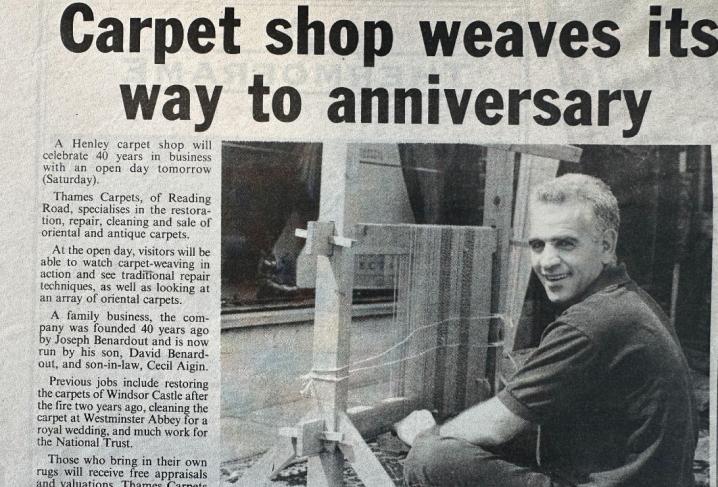 Carpet shop weaves its way to anniversary